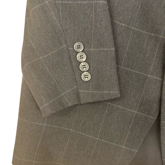 Polo University Club Ralph Lauren Mens Blazer Chest Sz 45 Dark Gray Made In USA - Picture 5 of 11